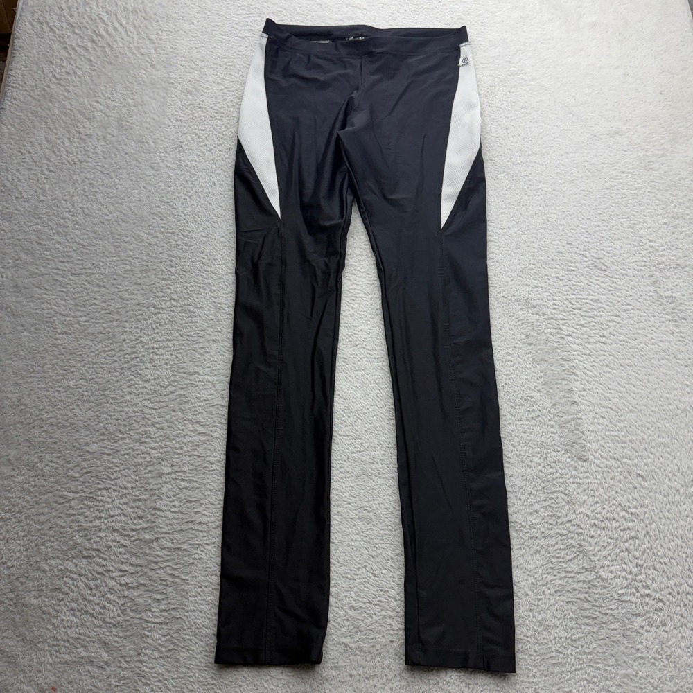 Rufskin‎ Knits Mens Athletic Leggings Black White Mesh Compression Pants Large